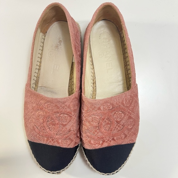 Chanel Authenticated Espadrilles | Color: Pink | Size: 37 | Good Condition! - Picture 1 of 3